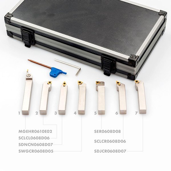 Meißelhalter-Satz 7-teilig 6 x 6 mm MW Tools