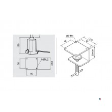 Flexible LED-Arbeitsleuchte mit großem LED-Streifen 300 mm MW Tools