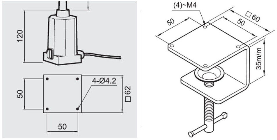 Flexible LED-Arbeitsleuchte mit großem LED-Streifen 300 mm MW Tools