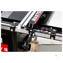 Profesjonelt sagbord, sagehøyde 79 mm, langsgående saging 91 cm, 2,25 kW, 230V med snekkedrevsagenhet Harvey MW-Tech