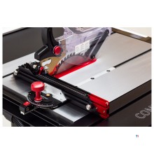 Professionellt sågbord, såghöjd 79 mm, längsgående sågning 91 cm, 1,65 kW, 230V med snäckväxel Harvey MW-Tech