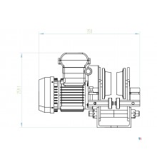 Elektrischer Flaschenzug 500/999kg MW Tools
