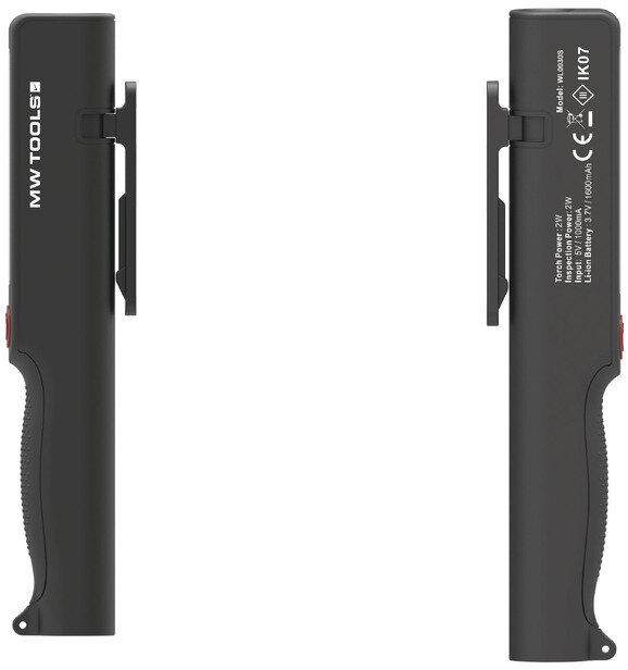 LED-lommelygte - lommemodel - 180 + 170 lumen MW-værktøj LED-lommelygte - lommemodel - 180 + 170 lumen MW-værktøj