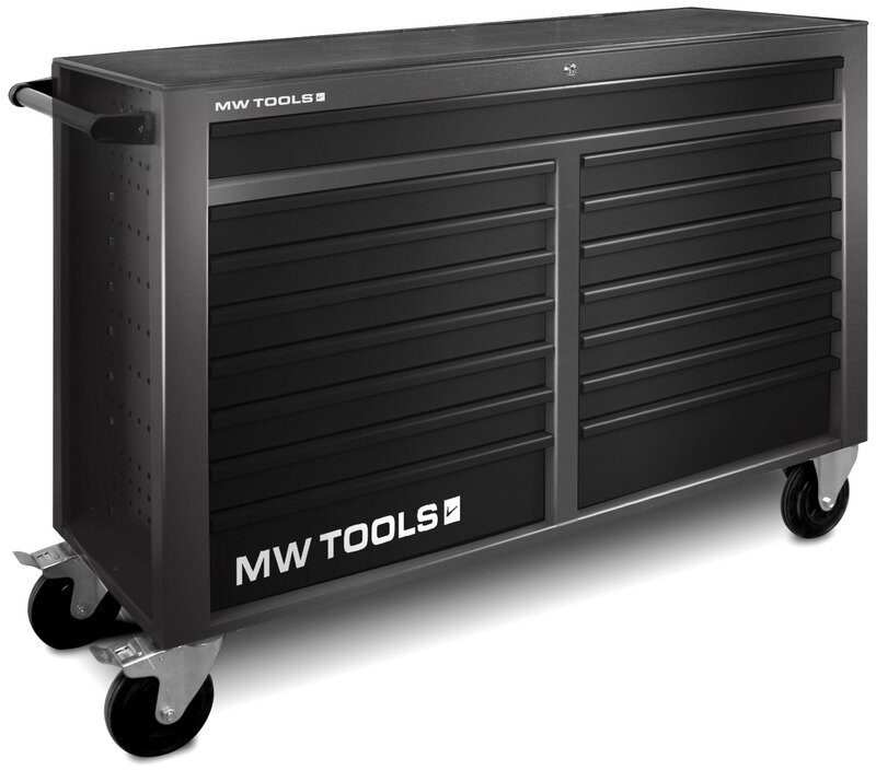 Fylt bred, svart verktøyvogn XL 514-delers MW Tools