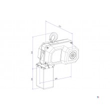 Elektrisk kättingtelfer 300kg 6 meter 230V MW Verktyg Elektrisk kättingtelfer 300kg 6 meter 230V MW Verktyg