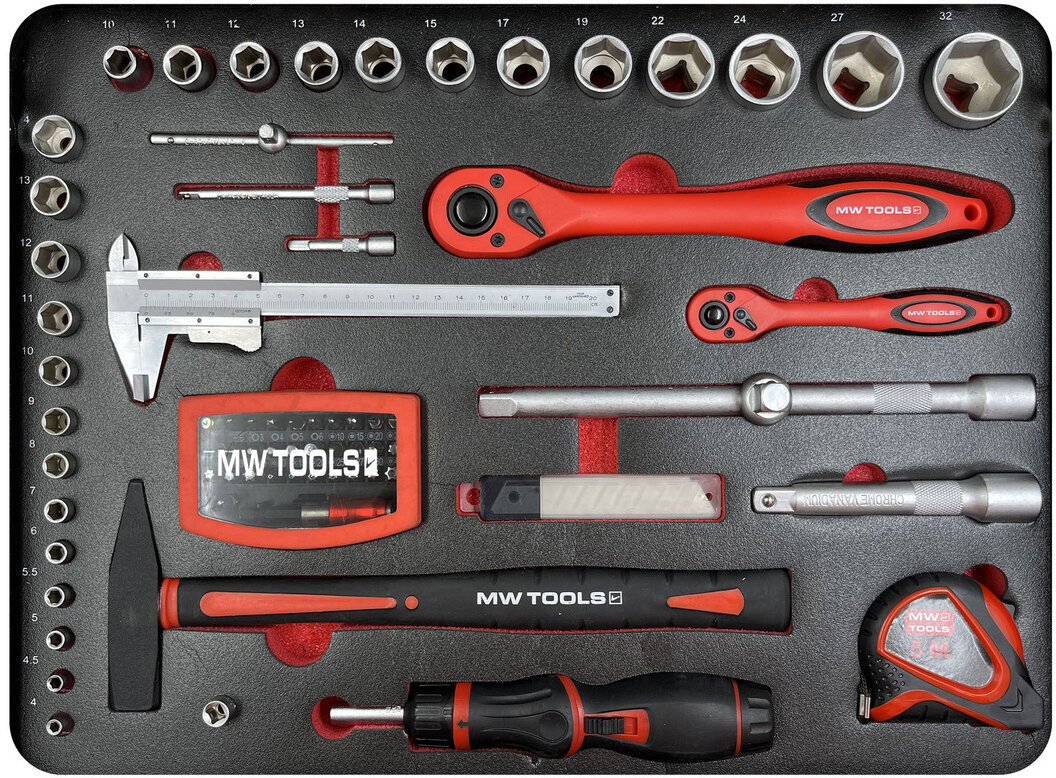 Værktøjskuffert BTK157W MW Tools Værktøjskuffert BTK157W MW Tools