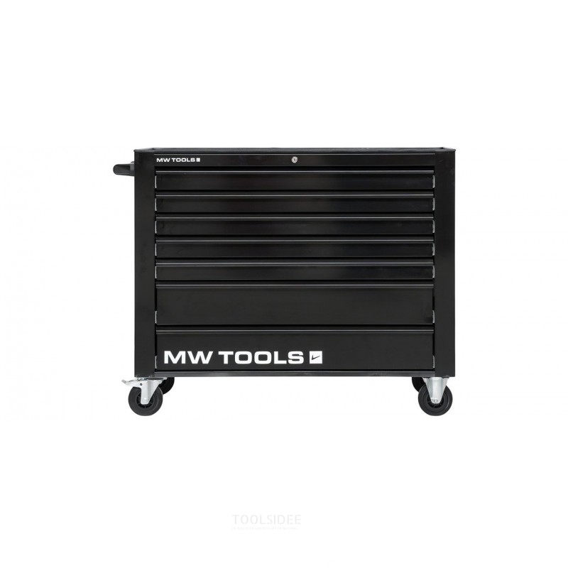 Sort værktøjsvogn med 7 skuffer MW Tools