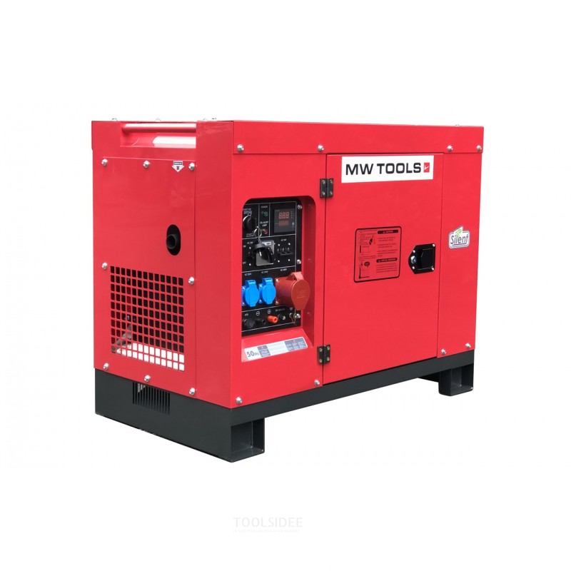 Dieselgenerator 8kW 1x230V + 10kW 3x400V MW Værktøj