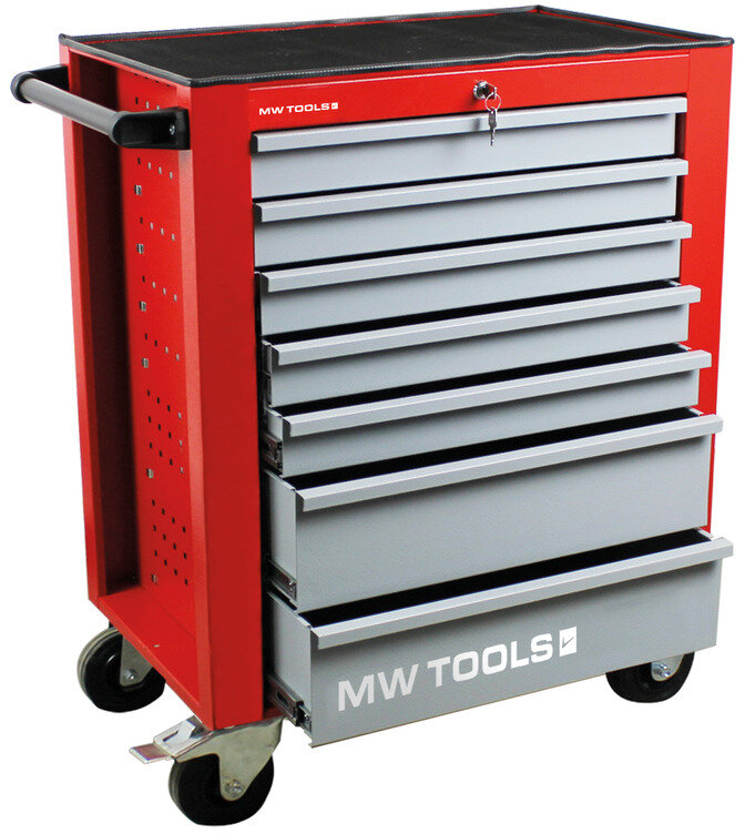 Fyldt værktøjsvogn STARTER 212-dele MW Tools Fyldt værktøjsvogn STARTER 212-dele MW Tools