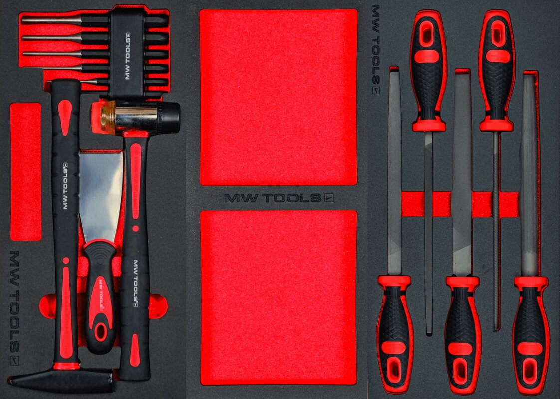 Fyldt værktøjsvogn STARTER 212-dele MW Tools Fyldt værktøjsvogn STARTER 212-dele MW Tools