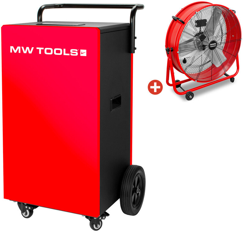 Set BDM90N bouwdroger + MV600L ventilator MW Tools
