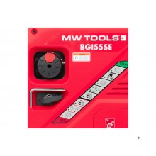 Geluidsarme benzine inverter generator 5,5 kW 230 V, met elektrische start en ATS contact. MW Tools Geluidsarme benzine inverter generator 5,5 kW 230 V, met elektrische start en ATS contact. MW Tools