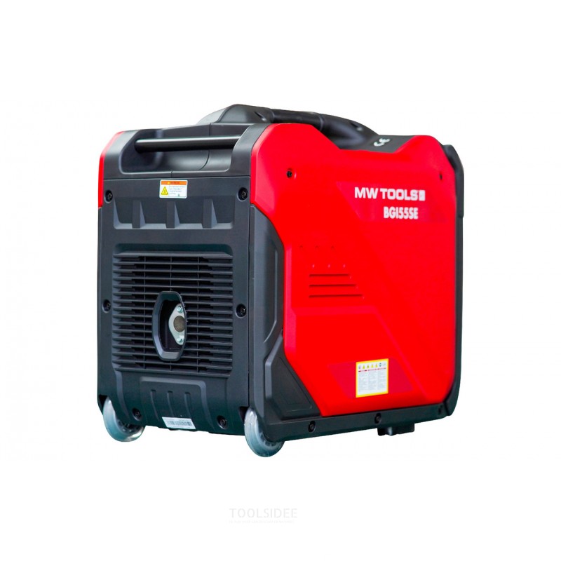 Geluidsarme benzine inverter generator 5,5 kW 230 V, met elektrische start en ATS contact. MW Tools Geluidsarme benzine inverter generator 5,5 kW 230 V, met elektrische start en ATS contact. MW Tools