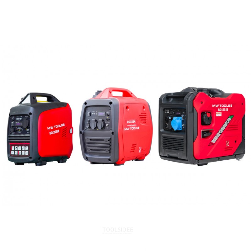 Geluidsarme benzine inverter generator 5,5 kW 230 V, met elektrische start en ATS contact. MW Tools Geluidsarme benzine inverter generator 5,5 kW 230 V, met elektrische start en ATS contact. MW Tools