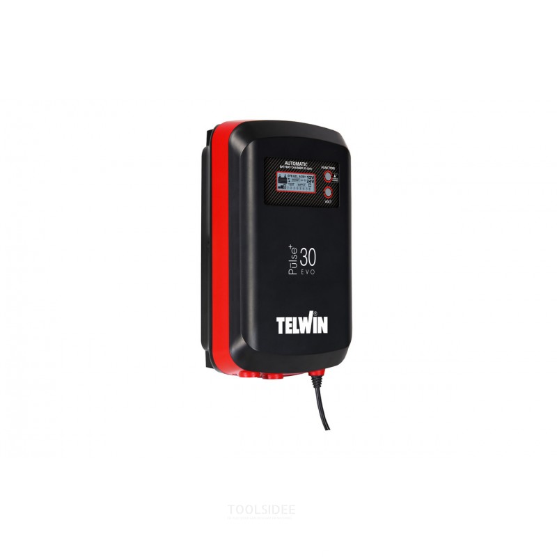 Multifunktionel elektronisk batterioplader, 12/24 V 25/12A, vedligeholdelsesoplader. Telwin