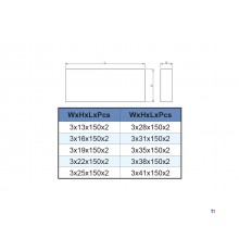 Parallelflächen-Stücksatz 20 Stück VP-018 Vertex Parallelflächen-Stücksatz 20 Stück VP-018 Vertex