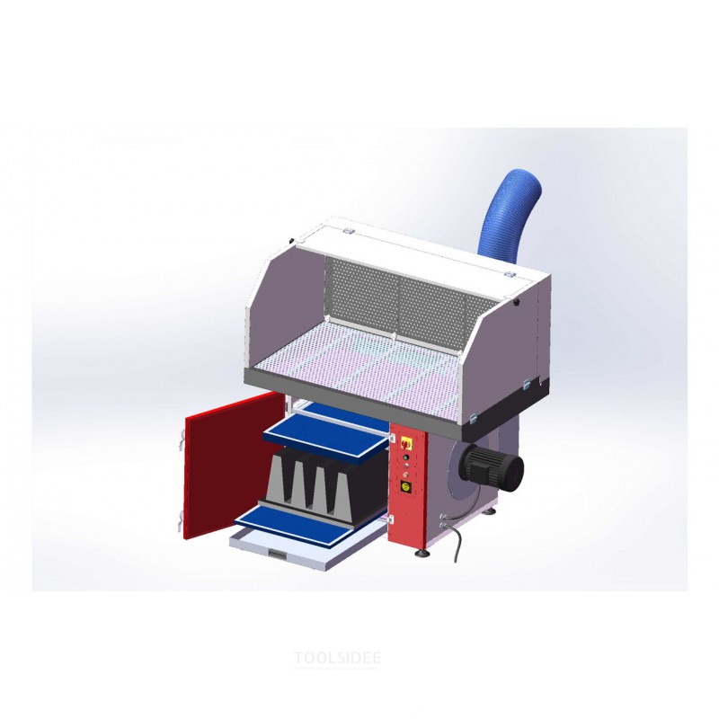 Absaugtisch für Rauch, Staub und Dämpfe 1350x800mm 230V MW Tools