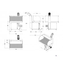 Absaugtisch für Rauch, Staub und Dämpfe 1350x800mm 230V MW Tools