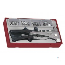 Blind rivet nut and pliers set TT1 tray 81 pieces Teng Tools Blind rivet nut and pliers set TT1 tray 81 pieces Teng Tools
