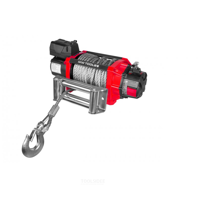 12V spil, 8164 kg, 22 m stålkabel, trådløs fjernbetjening, MW Tools 12V spil, 8164 kg, 22 m stålkabel, trådløs fjernbetjening, MW Tools