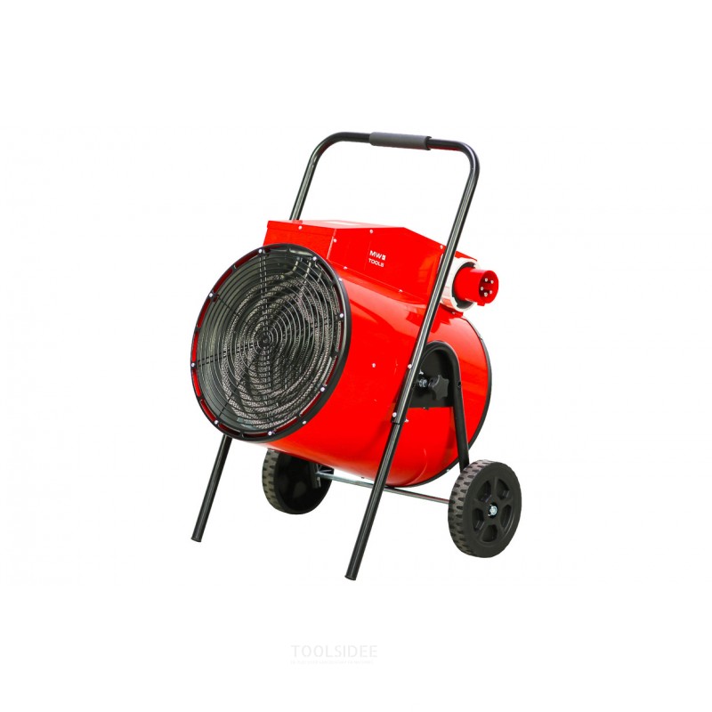 Warmeluchtblazer elektrisch 30kW 3x400V trolley rond MW Tools