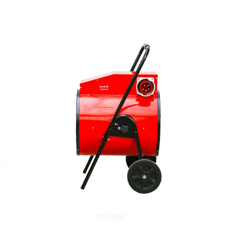 Warmeluchtblazer elektrisch 30kW 3x400V trolley rond MW Tools