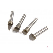 HBM 4-piece set hm points for HBM wood turning tool with 4 different hm points