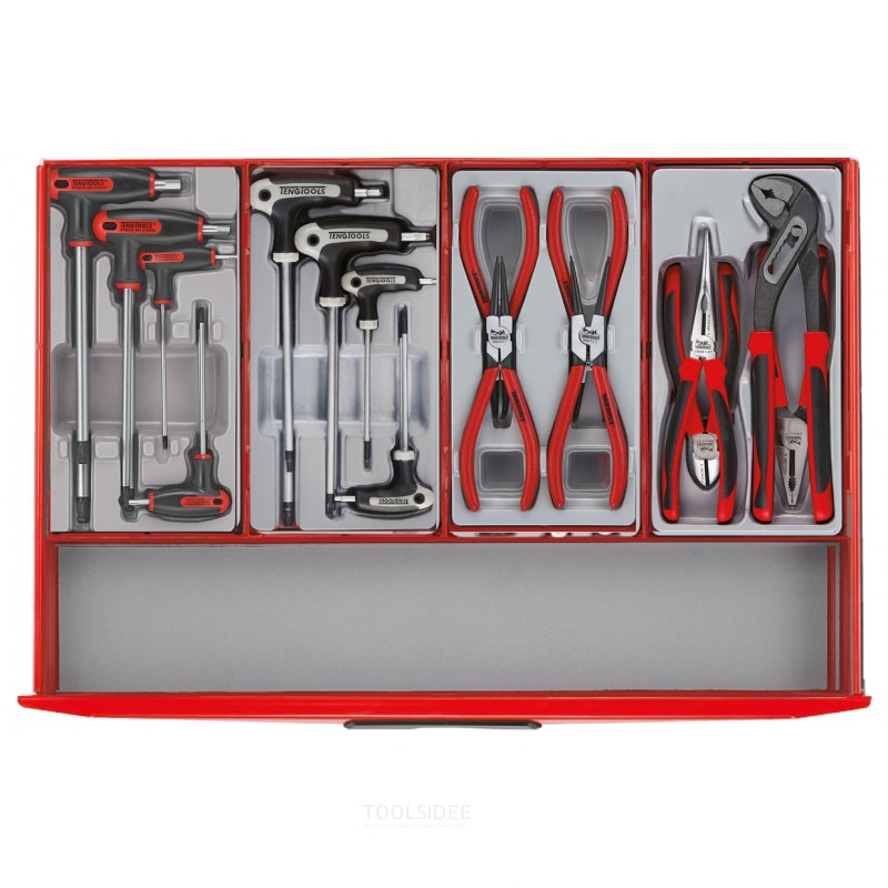 Werkzeugwagen silber Mini Master Set 7 Schubladen Teng Tools