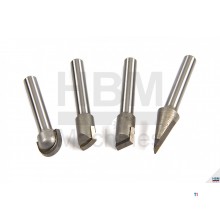 HBM 4-piece set hm points for HBM wood turning tool with 4 different hm points HBM 4-piece set hm points for HBM wood turning tool with 4 different hm points