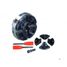 Pakke tredreiebenk 306x900mm + 4-kjevs chuck dia. 100mm + 8 stk. dreieverktøy + chuck + chuckhale Holzstar