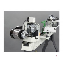 Pakke tredreiebenk 306x900mm + 4-kjevs chuck dia. 100mm + 8 stk. dreieverktøy + chuck + chuckhale Holzstar