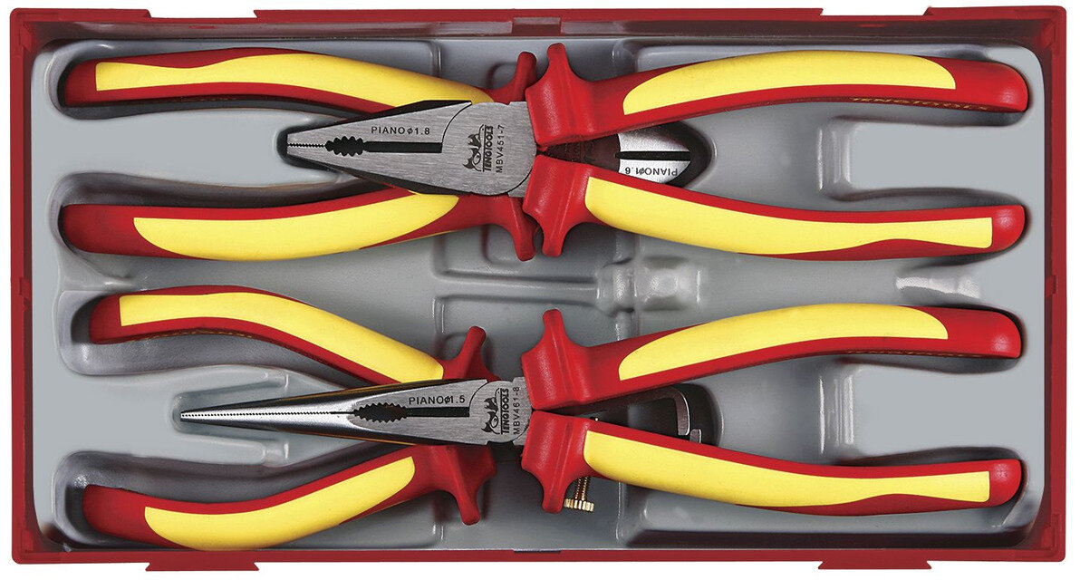 Isoliertes Zangenset 100V TT1 Ablage 4-teilig Teng Tools