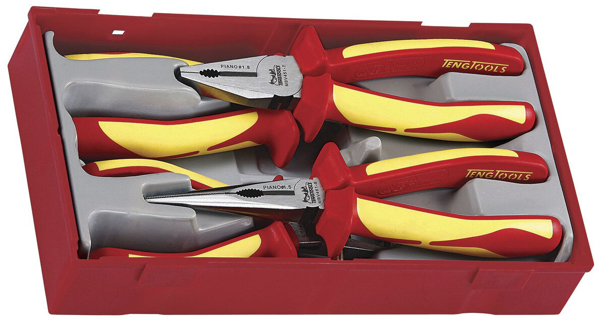 Isoliertes Zangenset 100V TT1 Ablage 4-teilig Teng Tools