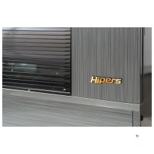 Infrarød dieselvarmer Pro 10,4 kW rustfrit stål motiv 120-600 m³ Wifi Hipers