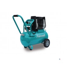 Mobil kompressor støjsvag oliefri kedel 50 L 1,3 kW / 1,75 Pk 230 L/min 10 bar 230V Fly