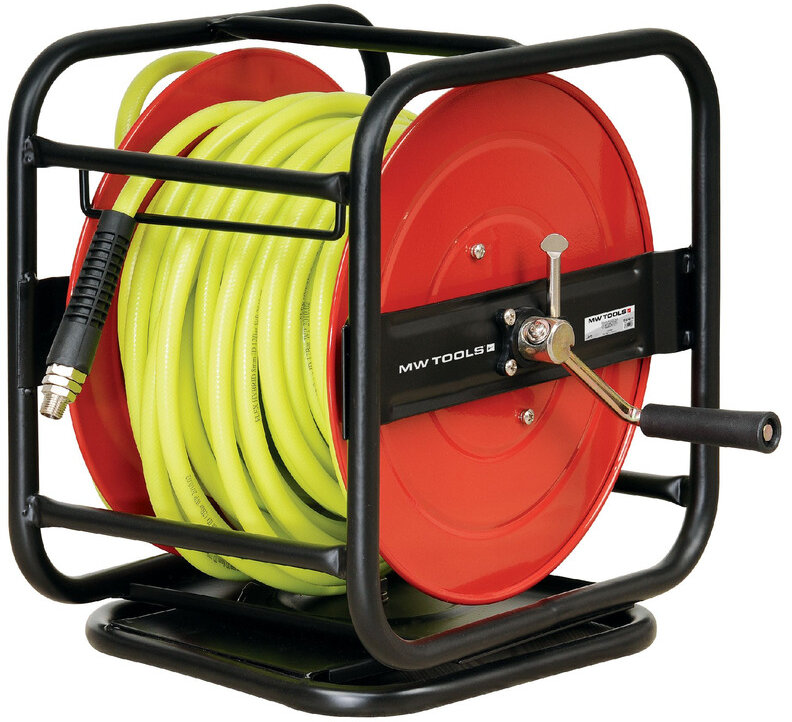 Drucklufthaspel 30 m Ø 1/4" 10 bar Stahl pulverbeschichtet MW Tools Drucklufthaspel 30 m Ø 1/4" 10 bar Stahl pulverbeschichtet MW Tools