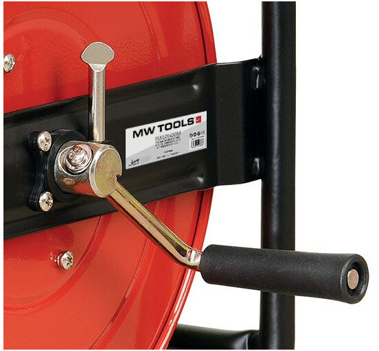 Drucklufthaspel 30 m Ø 1/4" 10 bar Stahl pulverbeschichtet MW Tools Drucklufthaspel 30 m Ø 1/4" 10 bar Stahl pulverbeschichtet MW Tools