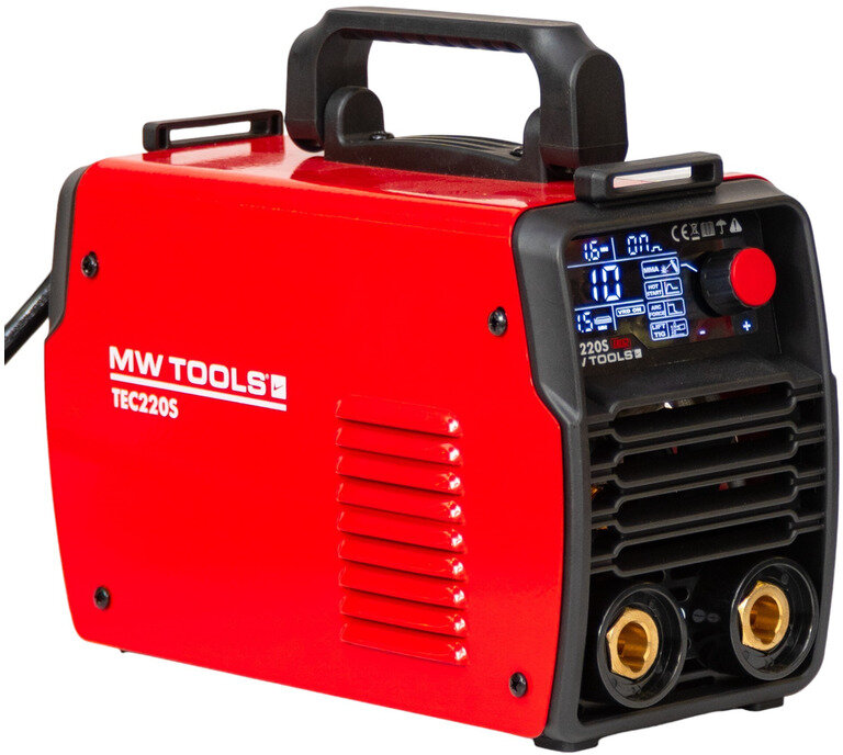 Elektrodeinverter LCD 220A 230V + tilbehør MW Tools Elektrodeinverter LCD 220A 230V + tilbehør MW Tools