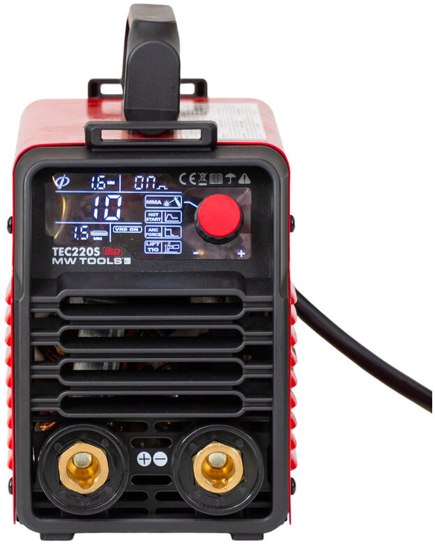 Elektrodeinverter LCD 220A 230V + tilbehør MW Tools Elektrodeinverter LCD 220A 230V + tilbehør MW Tools
