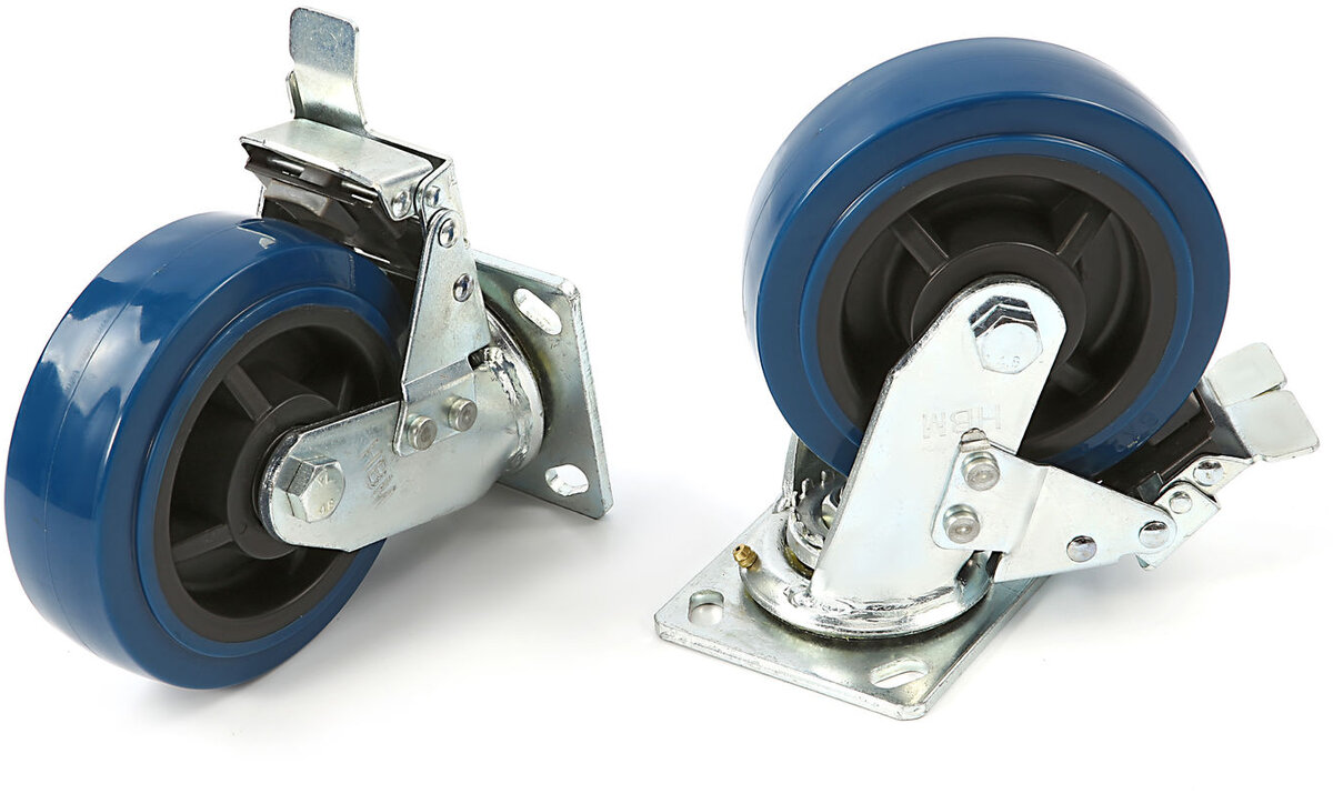 HBM Profi 150 mm. Dreiehjul med brems HBM Profi 150 mm. Dreiehjul med brems