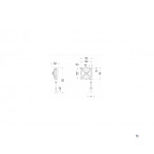 Balanseringsblokk 6–8 kg lengde 2500 mm Zeca