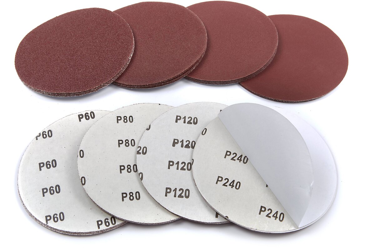 HBM 40-teiliges 150-mm-Selbstklebe-Schleifscheibenset