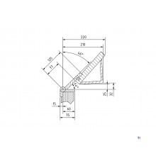 Hand- en voetbediende zetbank werkbreedte 1270 mm 0-135° plaatdiktes tot 2 mm gesegmenteerd bovenmes Metallkraft