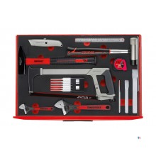 Werkzeugwagen grau Schaumstoff Werkzeugset 7 Schubladen 240 Stück Teng Tools