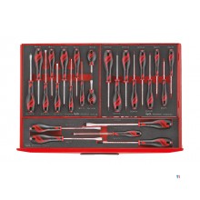 Werkzeugwagen grau Schaumstoff Werkzeugset 7 Schubladen 240 Stück Teng Tools