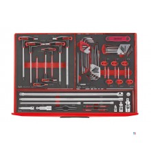 Werkzeugwagen grau Schaumstoff Werkzeugset 7 Schubladen 240 Stück Teng Tools