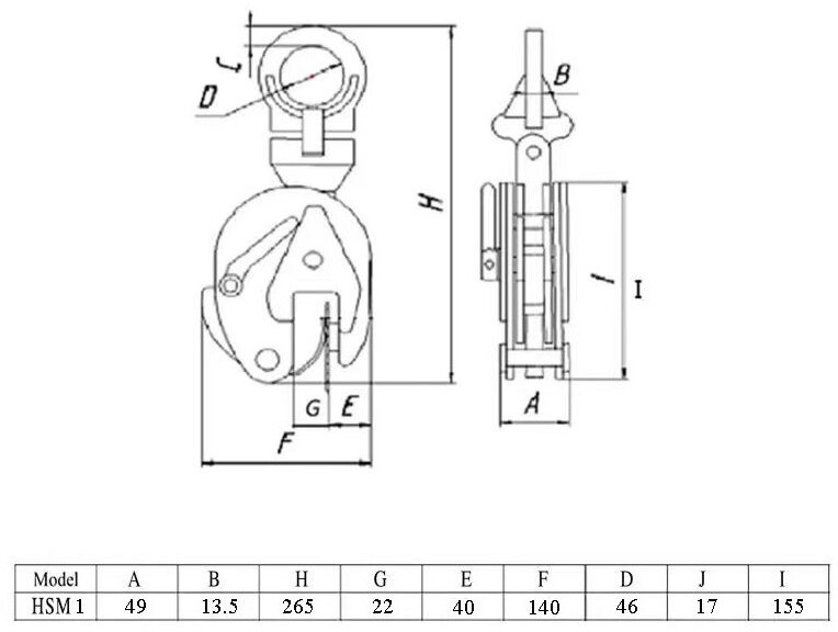 Platenklem 1 t 0-20 mm MW Tools Platenklem 1 t 0-20 mm MW Tools