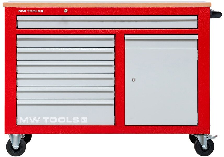 Werkzeugwagen 7 Schubladen mit 1 Schrank MW Tools