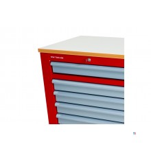 Werkzeugwagen 7 Schubladen mit 1 Schrank MW Tools