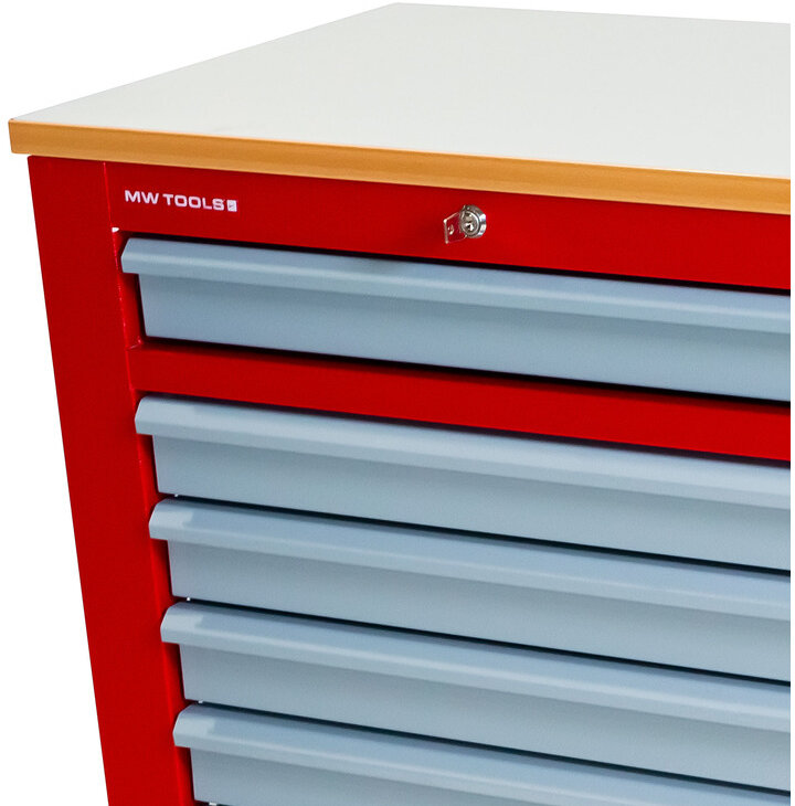 Werkzeugwagen 7 Schubladen mit 1 Schrank MW Tools